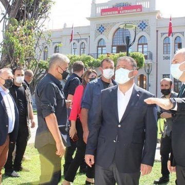 Kuzey Kıbrıs Türk Cumhuriyeti (KKTC) Başbakanı Ersan Saner, İskenderun’da